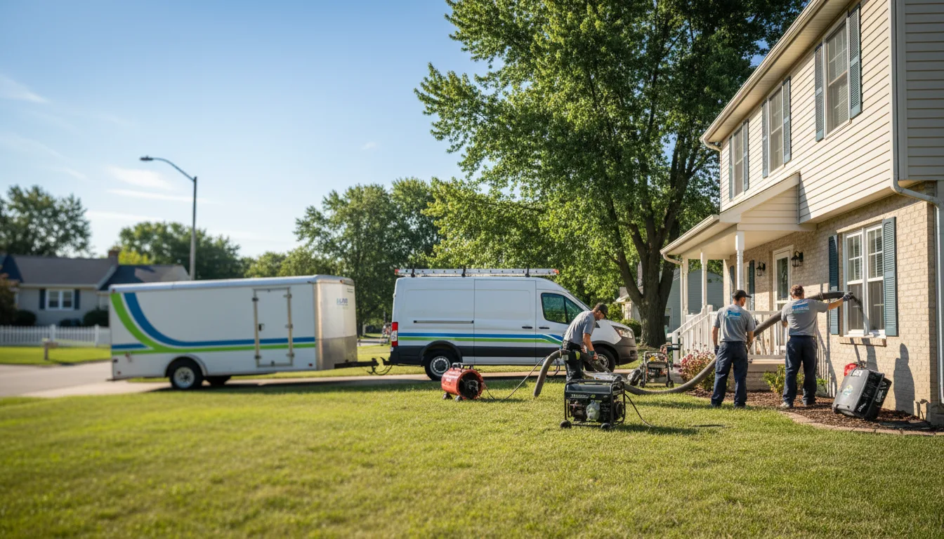 Flooded Basement Restoration And Cleanup With Repair in Lewis, IN near me